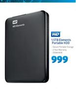 WD 1.5TB Elements Portable HDD