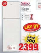 Defy 158L Fridge/Freezer DAD236