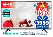 Hisense 40" (102cm) FHD LED TV 