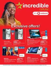 Incredible : Incredible Cellular With Vodacom (08 October - 06 November 2024 While Stocks Last)