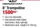 Headstart 8" Trampoline