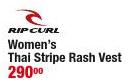 Ripcurl Women's Thai Stripe Rash Vest