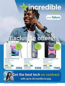 Incredible : Incredible Cellular With Telkom (01 September - 30 September 2024 While Stocks Last)