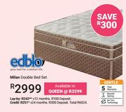 Edblo Milan Double Gentle Bed Set