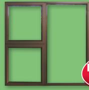 Aluminium Window PTT1212 Bronze Top-Hung I04950-Each