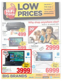 HiFi Corp : Low Prices (17 Jan - 20 Jan 2019), page 1