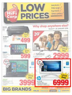 HiFi Corp : Low Prices (17 Jan - 20 Jan 2019), page 1
