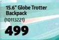 Black 15.6” Globe Trotter Backpack