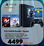 PS4 500GB Bundle + Games