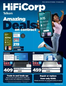 HiFi Corp : Amazing Deals On Contract With Telkom (01 October - 31 October 2024 While Stocks Last)