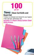 Tevo Clean Cut Knife And Board Set-Per Set