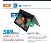 Lenovo Yoga 330 2 In 1-On 3GB Data Price Plan Includes Huawei R218 LTE WiFi Modem