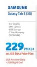 Samsung Galaxy Tab E 3G-On 2GB Data Price Plan