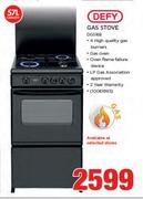Defy 57Ltr Gas Stove DGS168