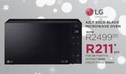 LG 42Ltr Solo Black Microwave Oven