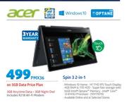 Acer Spin 3 2 In 1-On 3GB Data Price Plan Includes R218 WiFi Modem