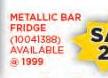 Defy 94Ltr Bar Fridge Metallic