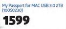 My Passport For Mac USB 3.0 2TB