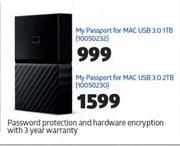 My Passport For Mac USB 3.0 2TB