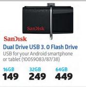 Sandisk Dual Drive USB 3.0 Flash Drive 64GB
