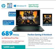 HP Pavilion Gaming i5 Notebook-On 5GB Data Price Plan (Includes R218 WiFi Modem)