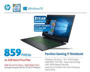 HP Pavilion Gaming i7 Notebook-On 5GB Data Price Plan Includes Huawei R218 LTE WiFi Modem