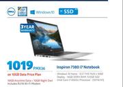 Dell Inspiron 7380 i7 Notebook-On 10GB Data Price Plan Includes R218 WiFi Modem