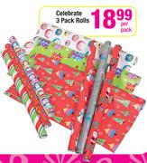 Celebrate 3 Pack Rolls-Per Pack