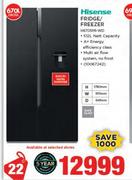 Hisense 670Ltr Fridge/Freezer H670SMI-WD