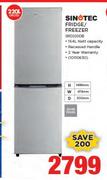Sinotec 220Ltr Fridge/Freezer SRD220DB