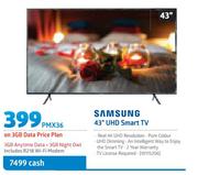 Samsung 43" UHD Smart TV 