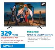 Hisense 43" FHD Smart TV 43N2170PW