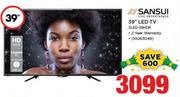 Sansui 39” LED TV SLED-39HDR