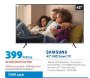 Samsung 43" UHD Smart TV