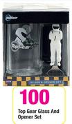Top Gear Glass And Opener Set