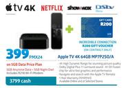 Apple TV 4K 64GB MP7P2SO/A-5GB Data Price Plan