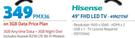 Hisense 49" FHD LED TV 49N2176F-On 3GB Data Price Plan Includes Huawei R218 LTE WiFi Modem