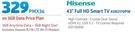 Hisense 43" Full HD Smart TV 43N2170PW-On 3GB Data Price Plan Includes Huawei R218 LTE WiFi Modem