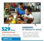 Samsung 55" UHD Smart TV NU7100