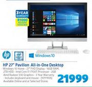 HP 27” Pavillion All-In-One Desktop