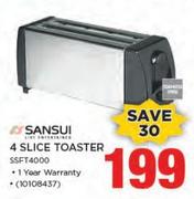 Sansui 4 Slice Toaster SSFT4000