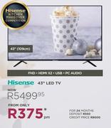 Hisense 43" LED TV 