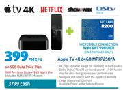 Apple TV 4K 64GB MP7P2SO/A-On 5GB Data Price Plan