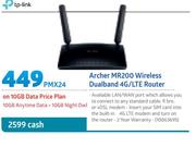 TP-Link Archer MR 200 Wireless Dualband 4G/LTE Router