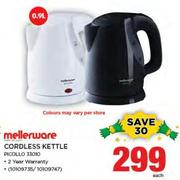 Mellerware Cordless Kettle Picollo-Each
