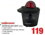 Mellerware Juicer Black Zest