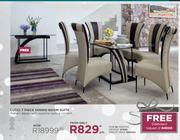 Lucci 7 Piece Dining Room Suite + Free Sideboard