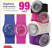 Digitime Snap Watches-Each