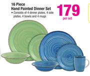 16 Piece Hand Painted Dinner Set