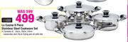 Always Home La Cusine 8 Piece Stainless Steel Cookware Set